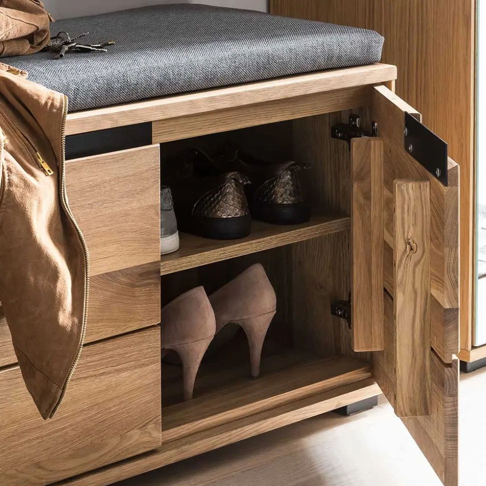 2-türige Garderobenbank in Eiche - Sennya