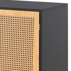 2-türige Kommode in Natur und Schwarz - Around