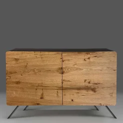 2-türige Kommode mit Eiche Furnier Front - Yestinas