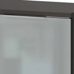 2-türige Schuhbank in Silbergrau Glas - Ilfred