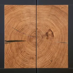 2-türige Schuhkommode in Anthrazit Glas - Mandrey