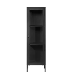 1-türige Vitrine in Schwarz - Baly