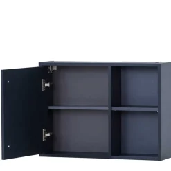 1-türiger Bad Hängeschrank mit 2 offenen Fächern - Chinale