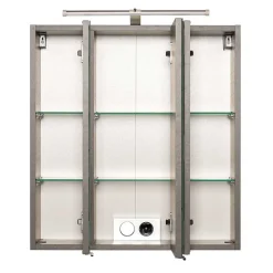 3-türiger Badezimmer Spiegelschrank mit 60cm Breite - Ishes