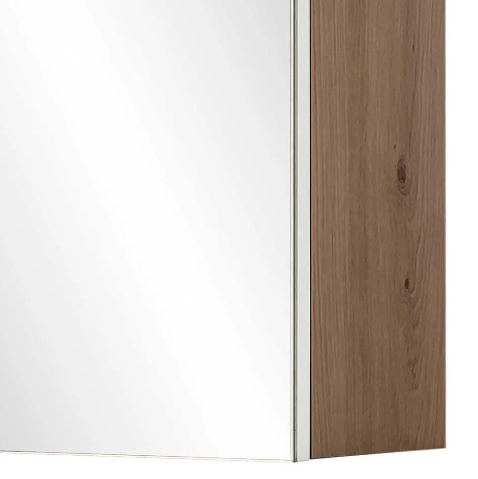 1-türiger Badezimmer-Spiegelschrank mit LED Licht - Traciana