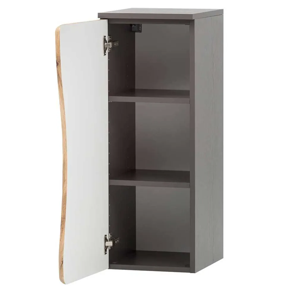 1-türiger Badschrank mit Naturkante Dekor - Breznia
