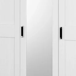 3-türiger Country Kleiderschrank mit Spiegel - Imtreba