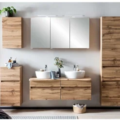 3-türiger 3D Spiegelschrank fürs Badezimmer - Drumias