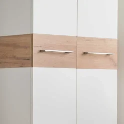 2-türiger Dielenschrank in Weiß & Eiche - Vicanossa