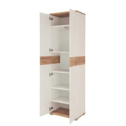 2-türiger Dielenschrank in Weiß & Eiche - Vicanossa