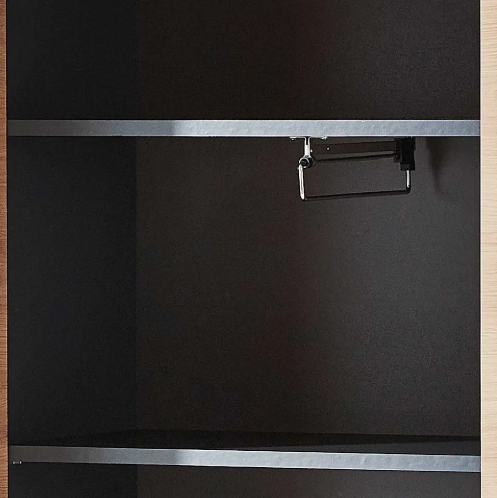 2-türiger Dielenschrank mit Spiegel & Wildeiche Dekor - Kuetra