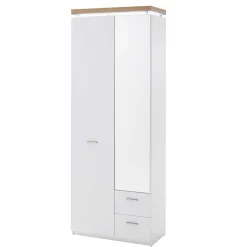 2-türiger Dielenschrank mit Spiegel - Nusenia