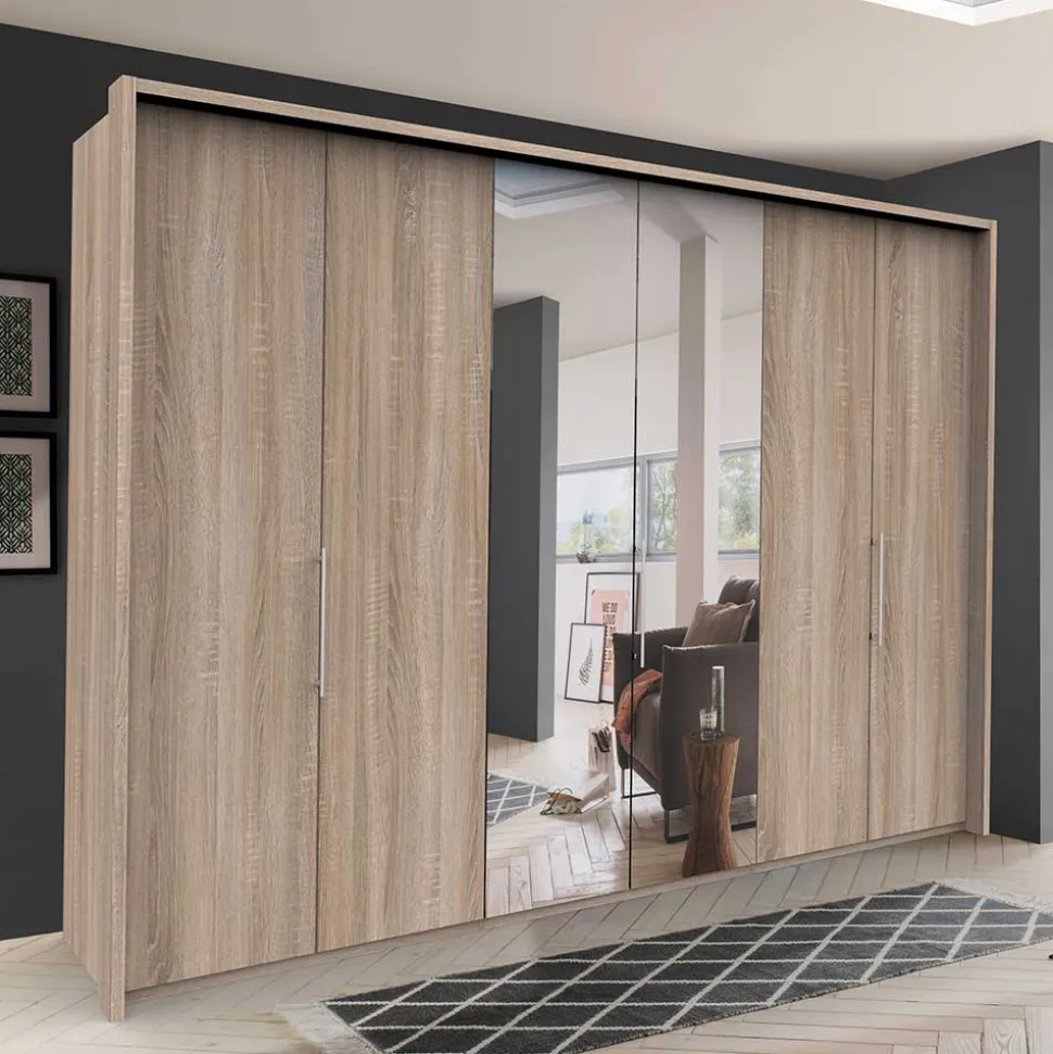 3-türiger Falttüren-Schlafzimmerschrank 300cm - Zayun