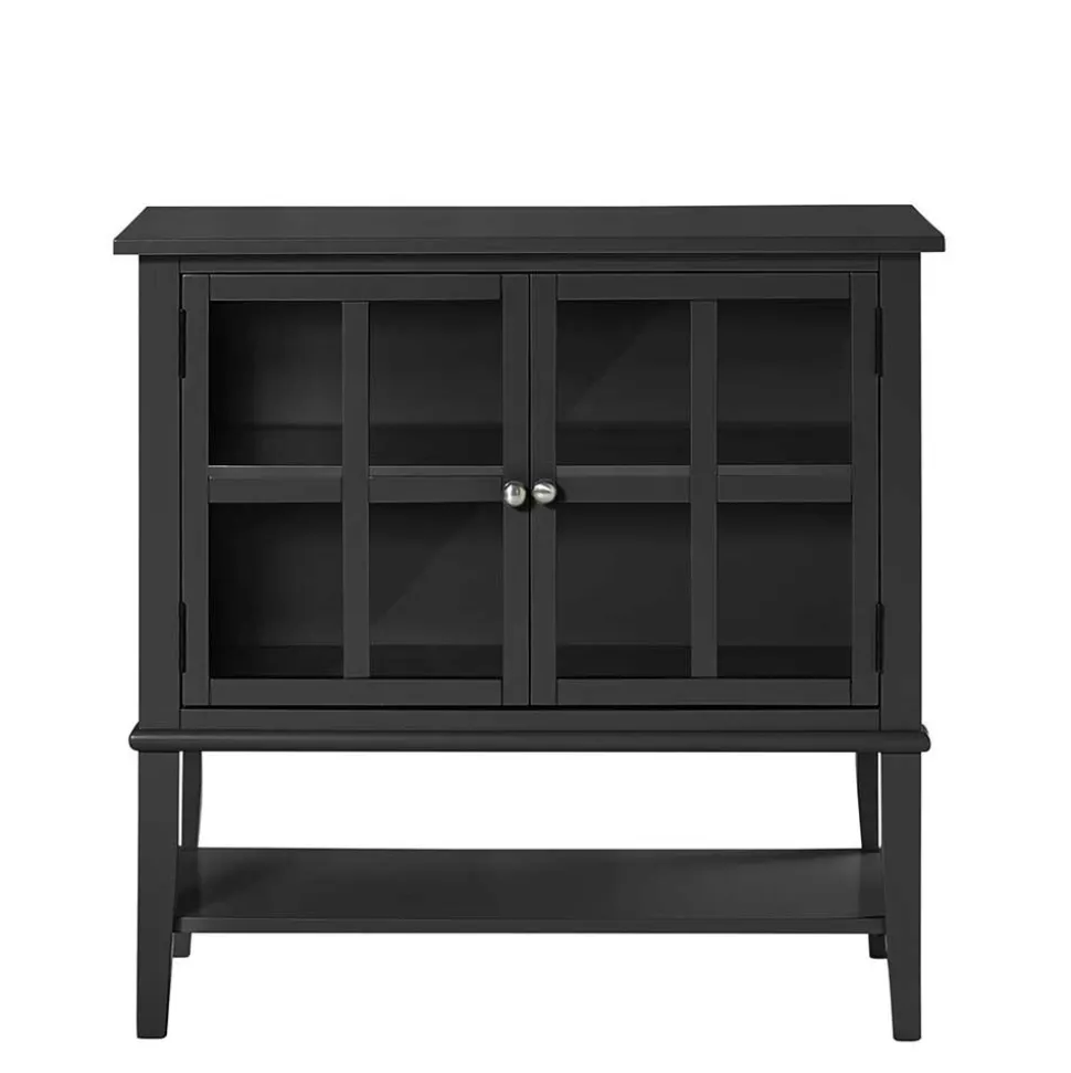 2-türiger Glasschrank in Schwarz - Epiros