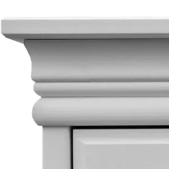 3-türiger Holz-Schlafzimmerschrank in Weiß - Presto