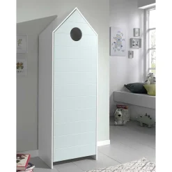 1-türiger Kinderschrank in Hausform 58x172x37 - Indefiva