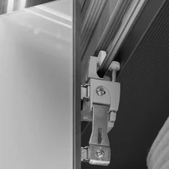 2-türiger Kleiderschrank glasbeschichtet - Jimdira