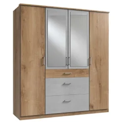 4-türiger Kleiderschrank in Plankeneiche NB - Anca