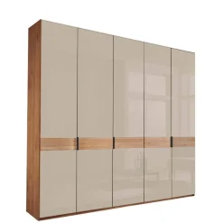 5-türiger Kleiderschrank mit Glasfront - Angelina