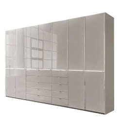 7-türiger Kombi-Kleiderschrank 345 cm breit - Nucina