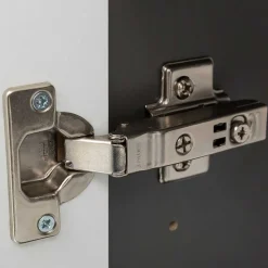 1-türiger Oberschrank fürs Bad in Dunkelgrau - Noricas