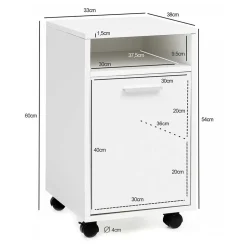 1-türiger Rollcontainer für Schreibtisch - Pandorra