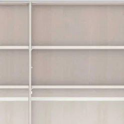 6-türiger Schlafzimmer Kleiderschrank in Hellgrau - Ridonna