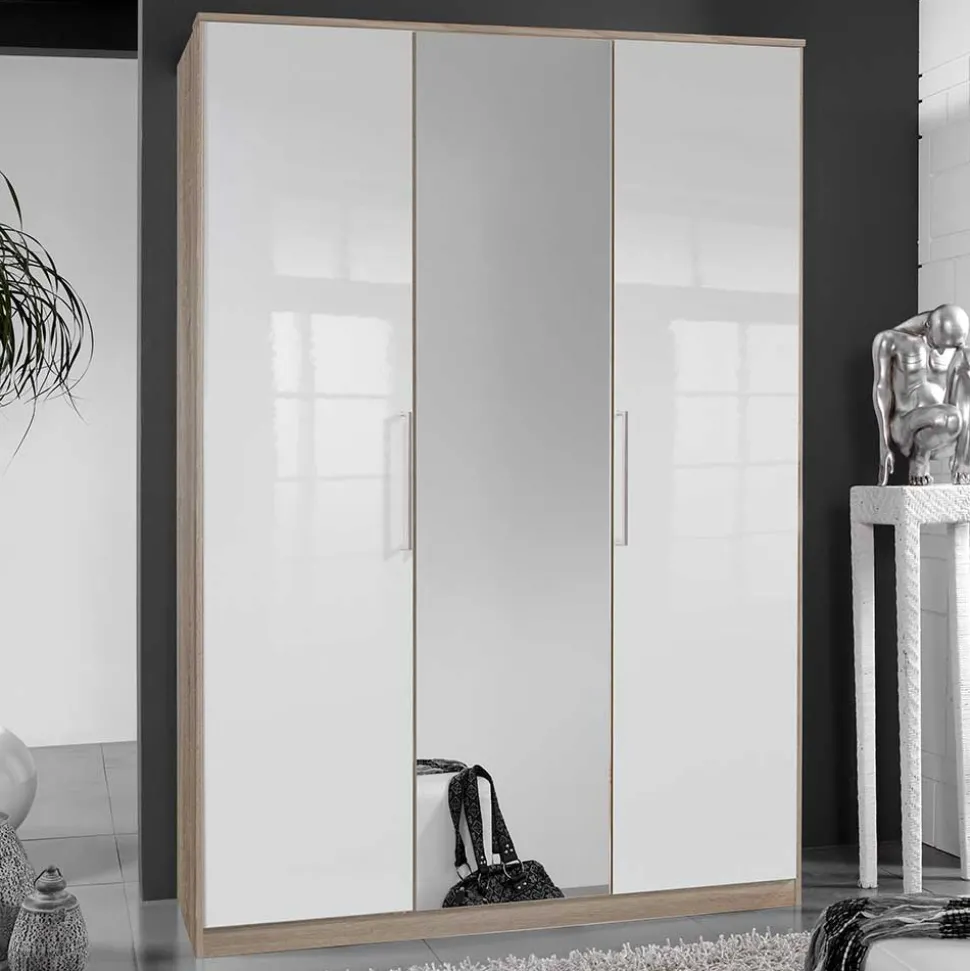 3-türiger Schlafzimmerschrank zweifarbig - Grands