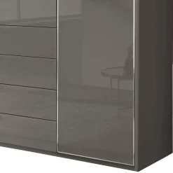 4-türiger Schlafzimmerschrank in Braun - Madita