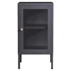 1-türiger Schrank in Dunkelgrau - Toby