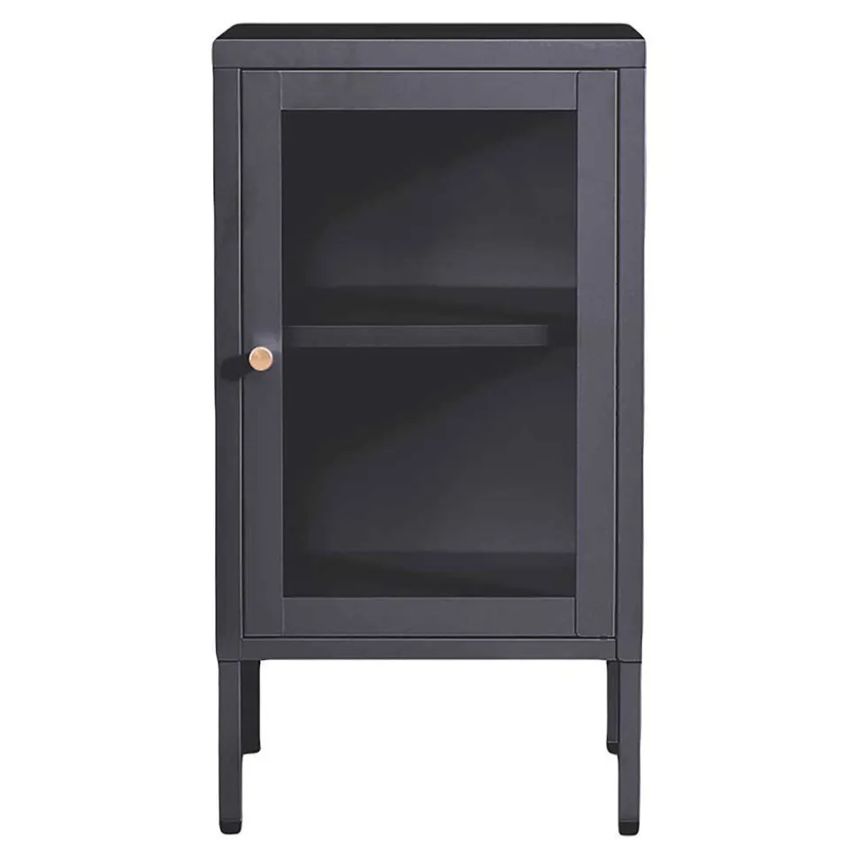 1-türiger Schrank in Dunkelgrau - Toby