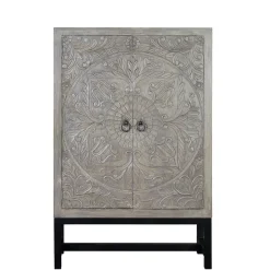 2-türiger Schrank in Grey Wash Holz - Liberatos