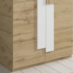 2-türiger Schuhschrank mit sechs schrägen Böden - Lornas