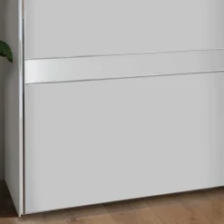 3-türiger Schwebetürenschrank in Weiß - Elisabeth