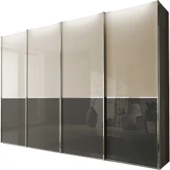 4-türiger Schwebetüren-Schrank mit Glas Front - Scolari