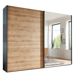 2-türiger Schwebetürenschrank mit Spiegel - Checky