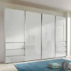 4-türiger Schwebetürenschrank in Weiß - Highlamp