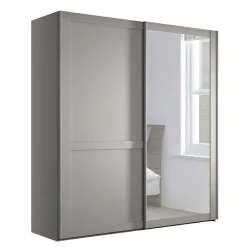 2-türiger Schwebetüren-Schrank mit Spiegel - Ridonna