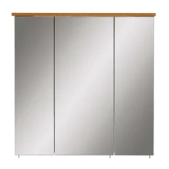 3-türiger Spiegel Badschrank 71 cm breit - Nienzo