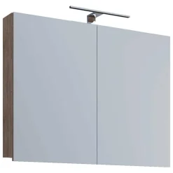 2-türiger Spiegelschrank fürs Bad in Sonoma-Eiche - Caleena