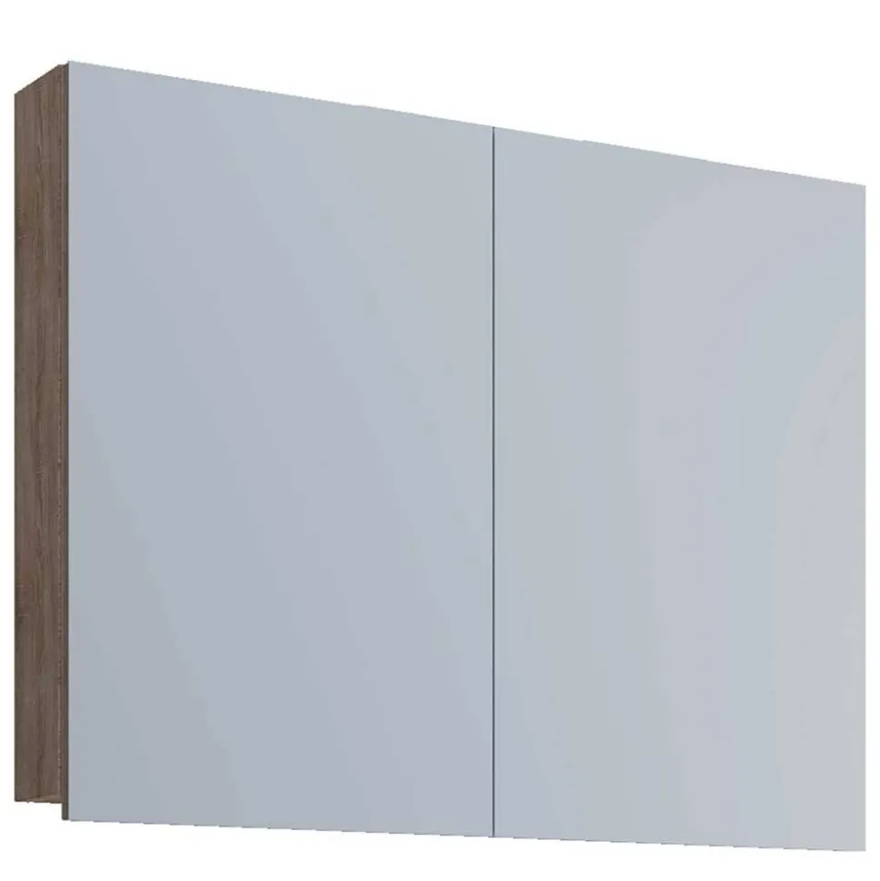 2-türiger Spiegelschrank fürs Bad in Sonoma-Eiche - Caleena