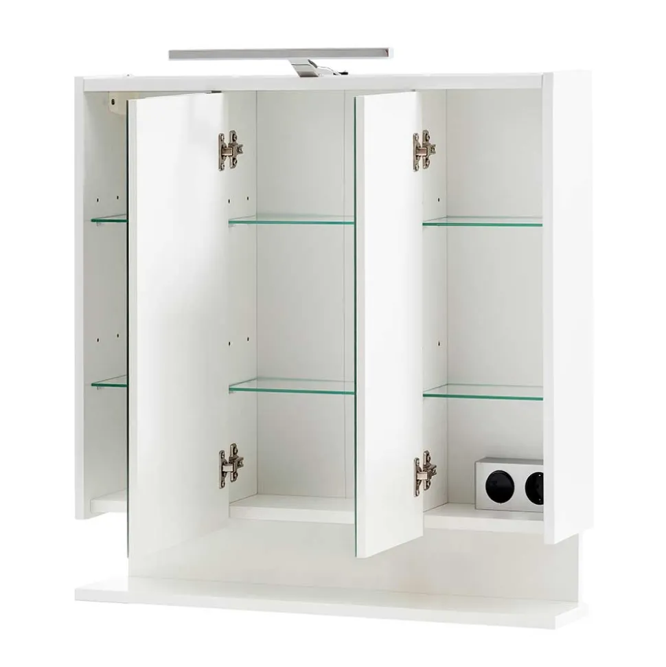 3-türiger Spiegelschrank mit Ablage - Asinaras