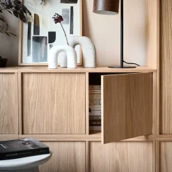 2-türiger Unterschrank für TV in Eiche - Ewana