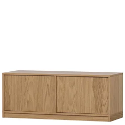 2-türiger Unterschrank für TV in Eiche - Ewana