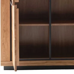 4-türiger Vitrinenschrank teilmassiv - Vlacoma