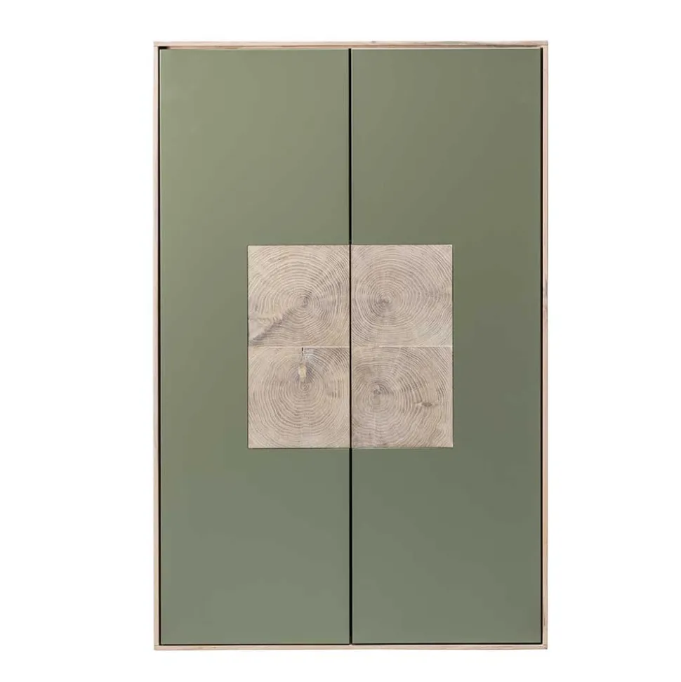 2-türiger Wohnzimmer Hängeschrank in Grau - Ajevos