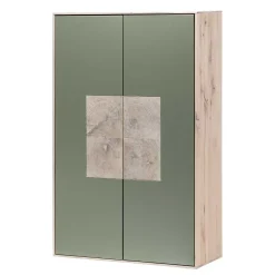 2-türiger Wohnzimmer Hängeschrank in Grau - Ajevos