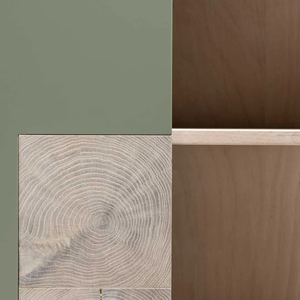 2-türiger Wohnzimmer Hängeschrank in Grau - Ajevos