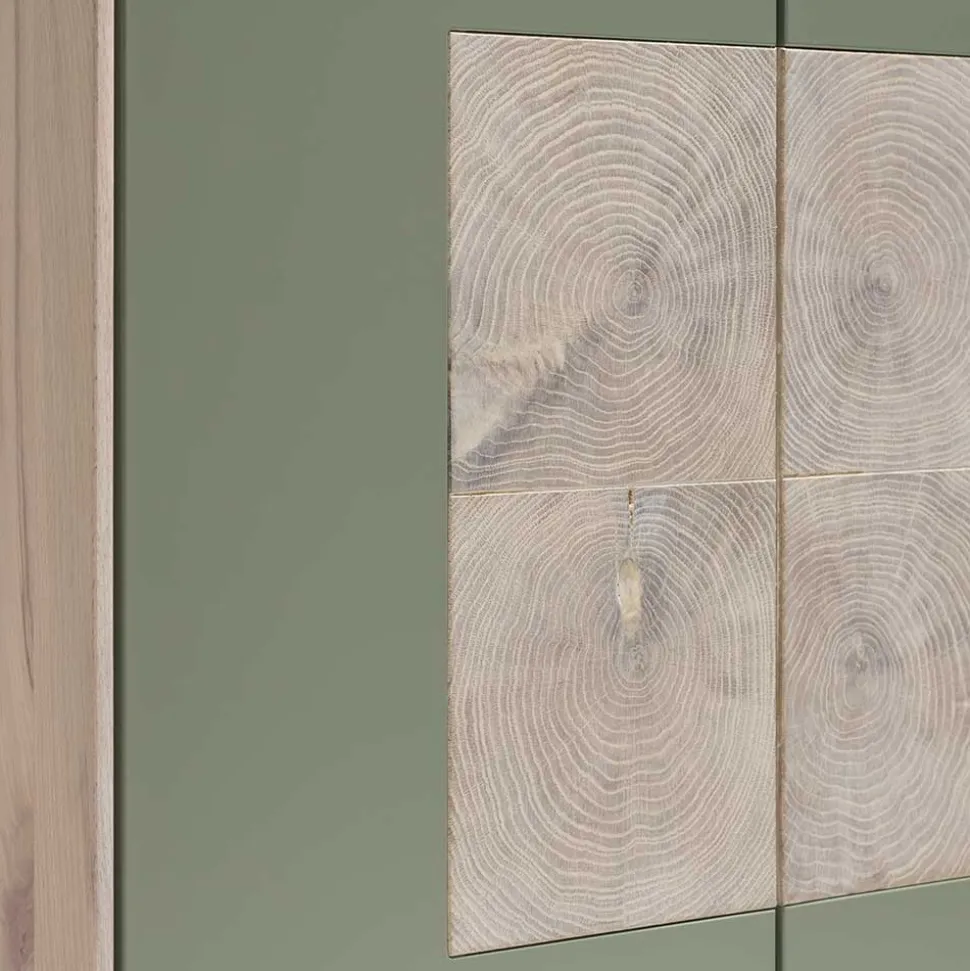 2-türiger Wohnzimmer Hängeschrank in Grau - Ajevos