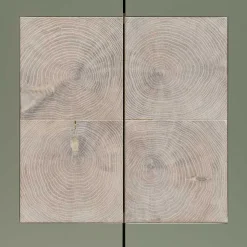 2-türiger Wohnzimmer Hängeschrank in Grau - Ajevos